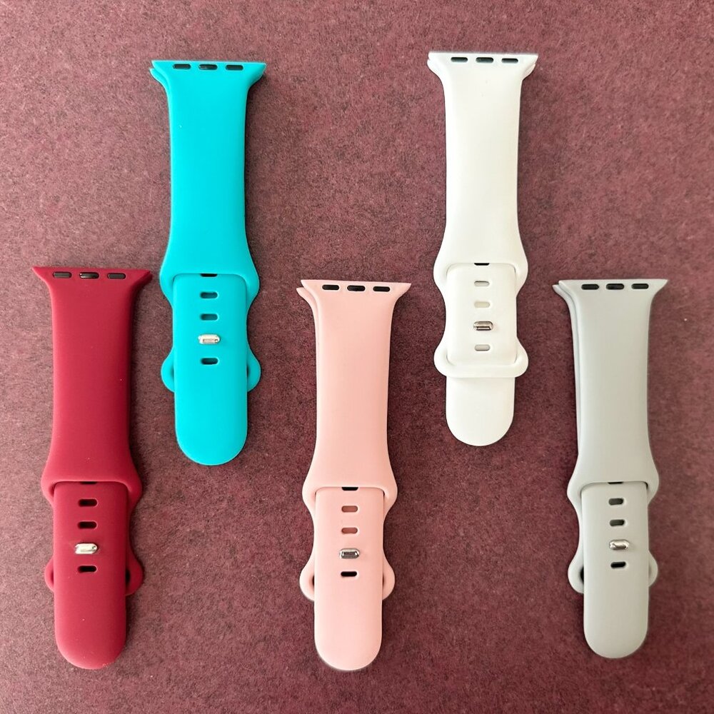 Silicone Wristband Adjustable Pin Buckle Replacement Watch Bracelet Straps